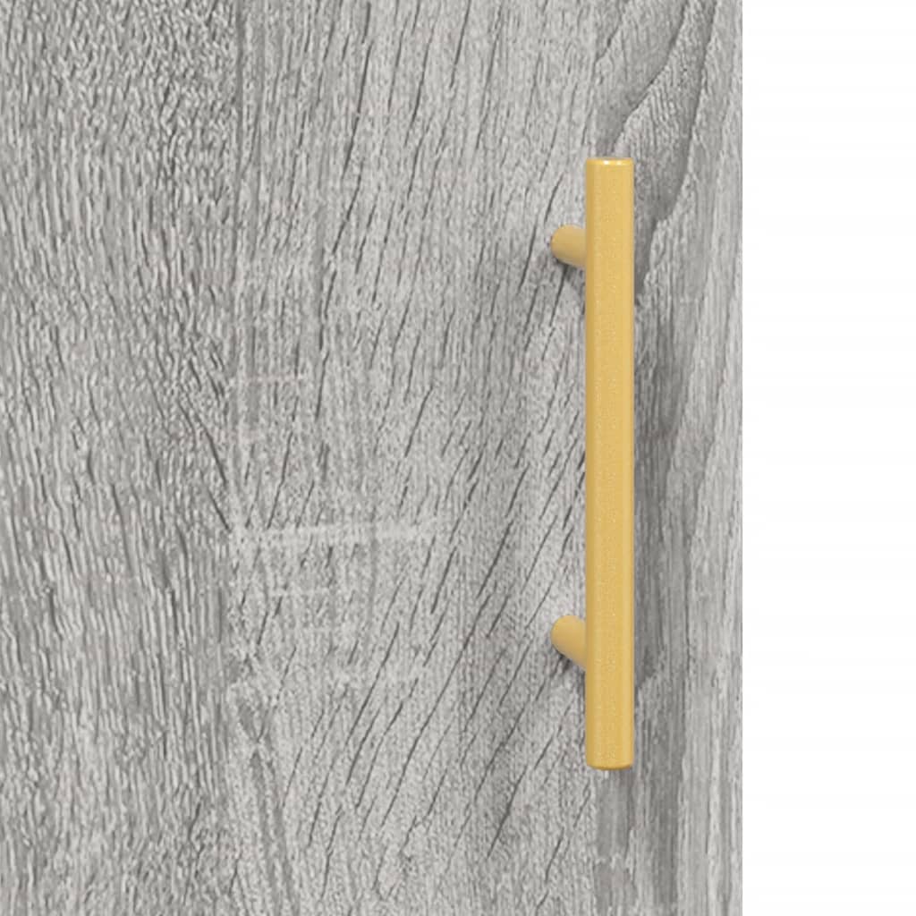 Desk Grey Sonoma 140x50x75 cm Engineered Wood